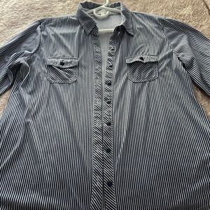 Womens button down striped shirt
